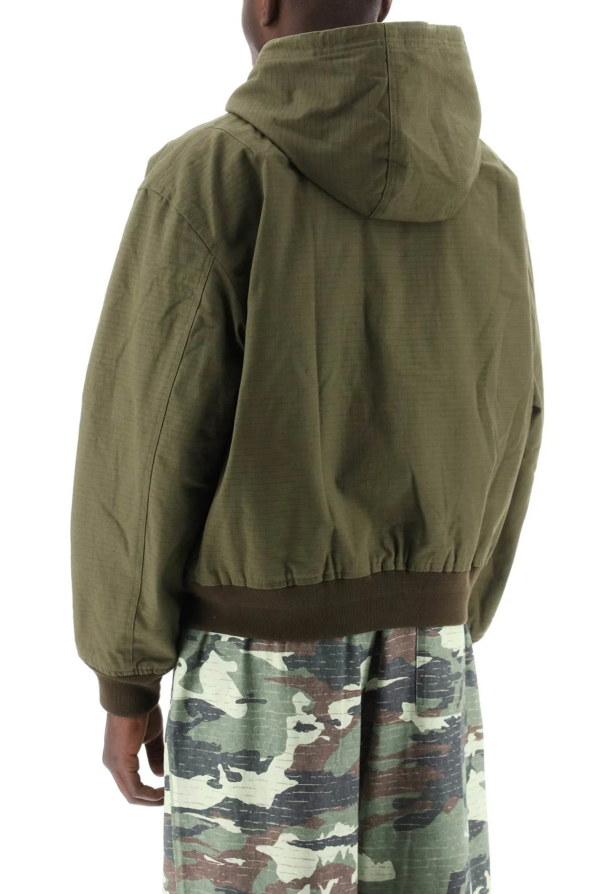 Acne studios hooded bomber jacket