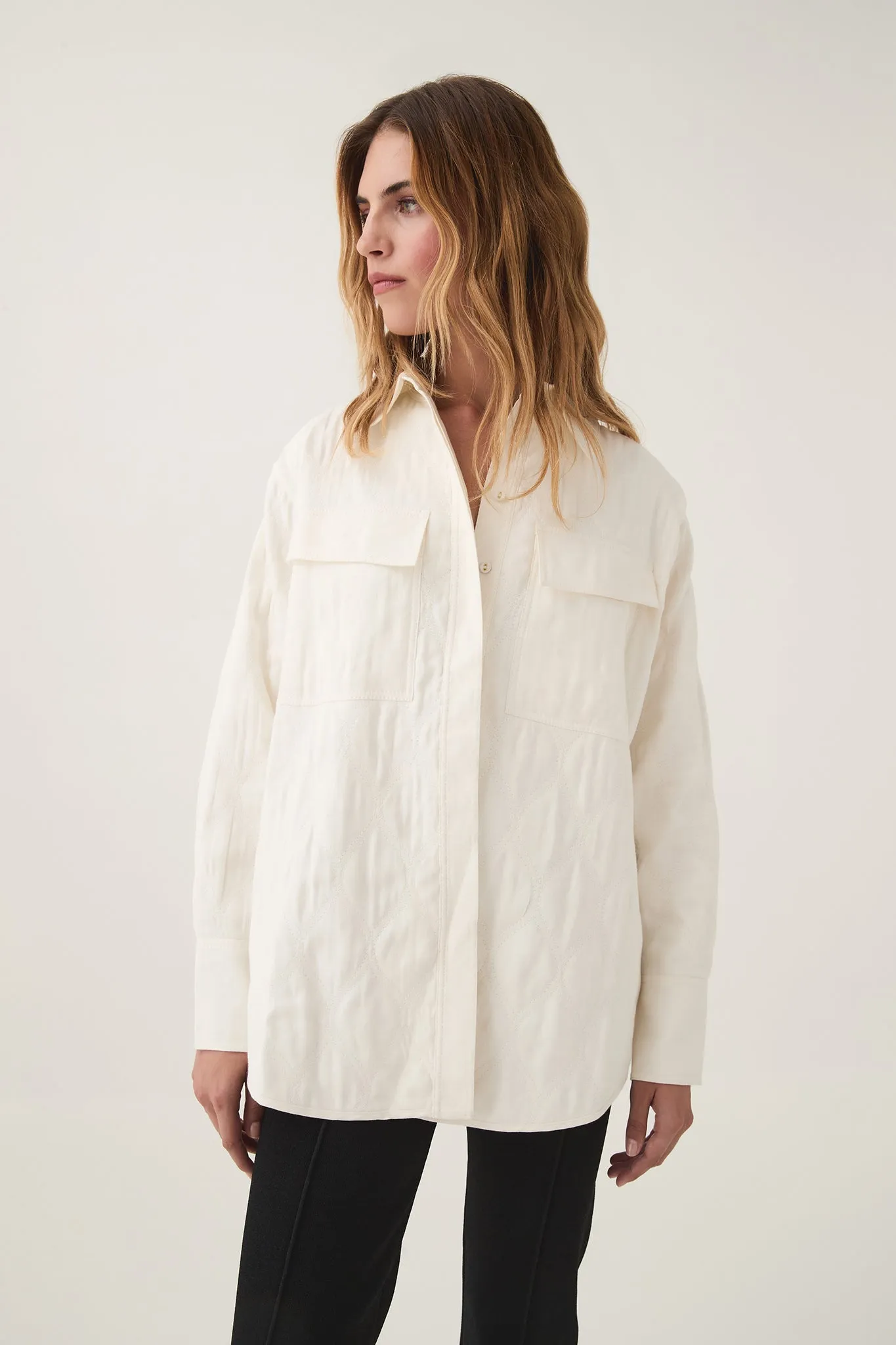 Ashlar Quilted Shirt Jacket