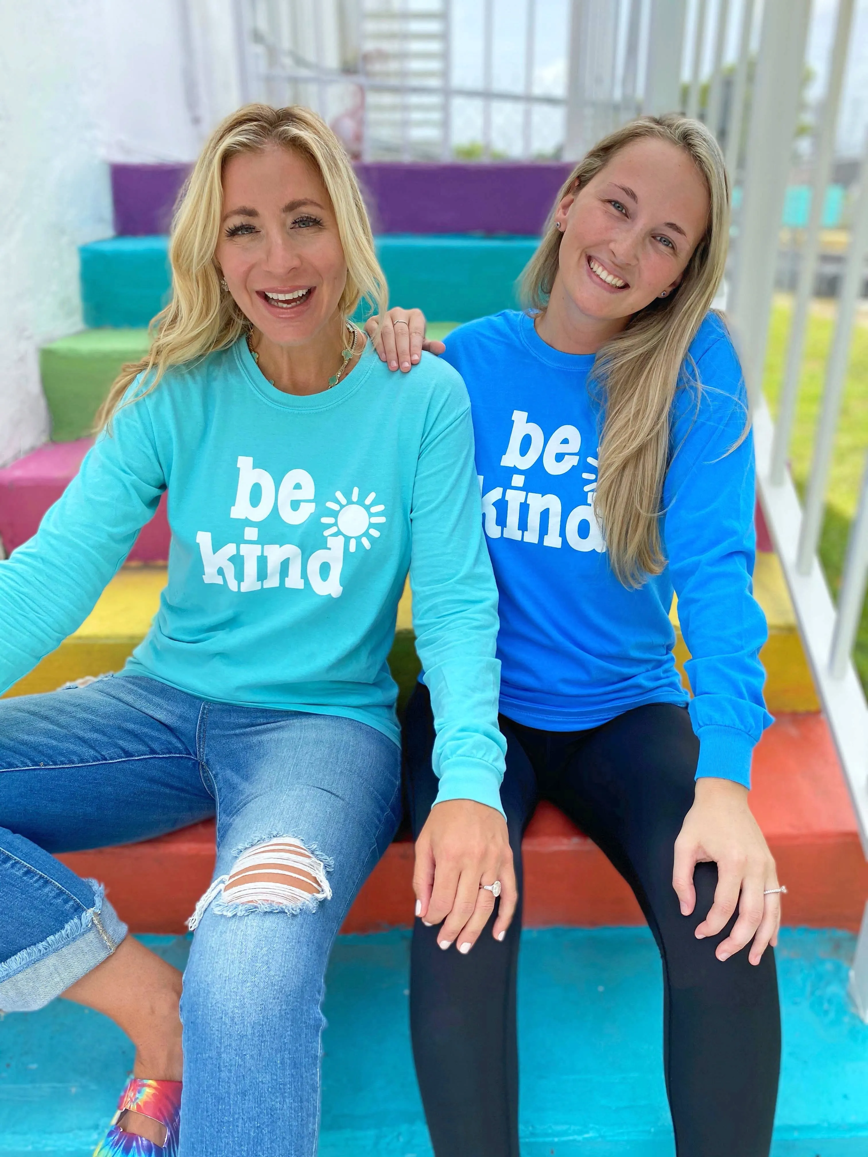 BE KIND MYSTERY LONG SLEEVE TEE - SOLID COLORS