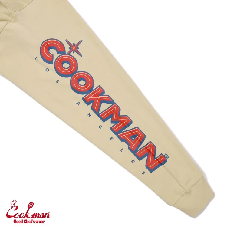 Cookman Long Sleeve Tees - Skating Burger : Beige