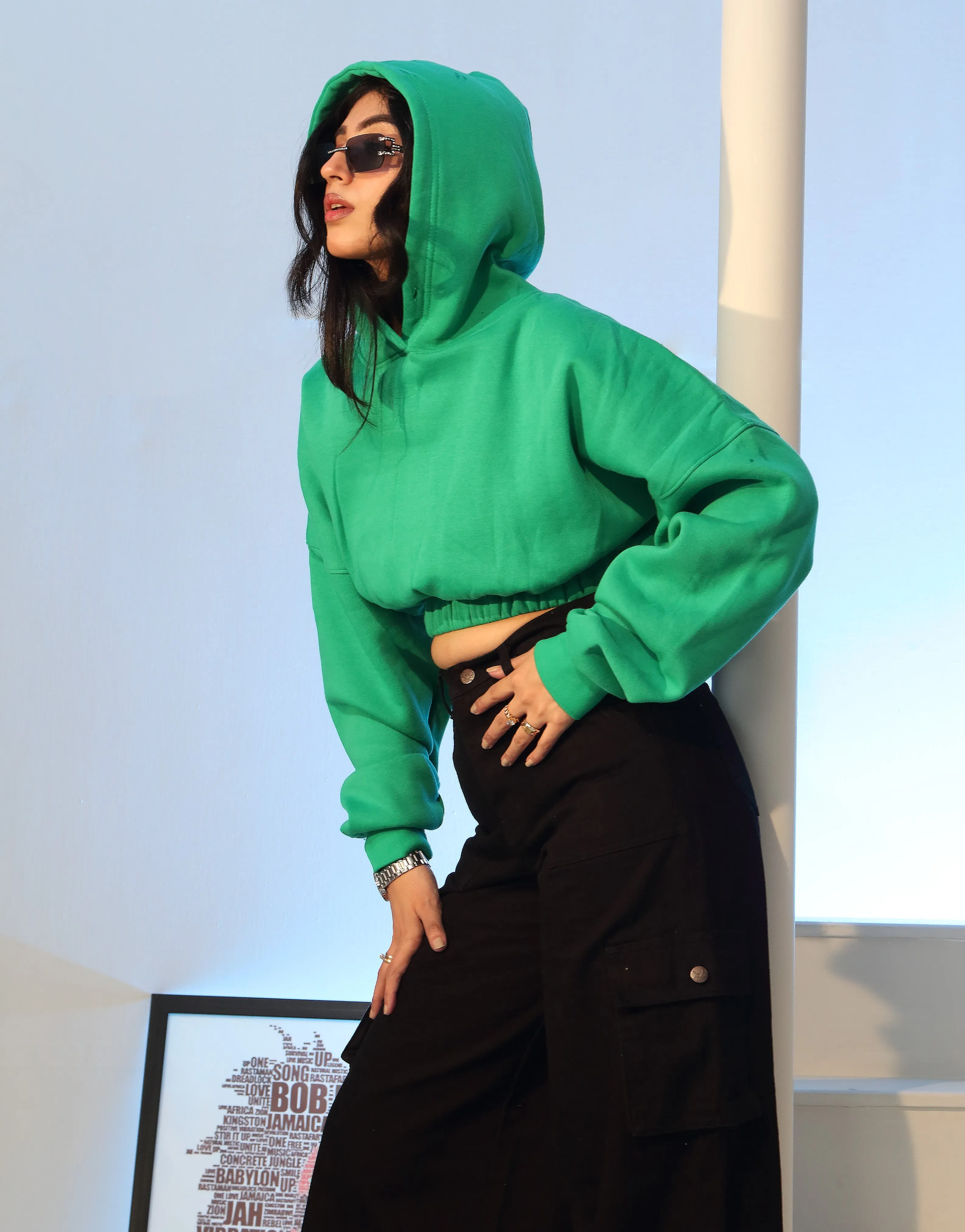 Cropped Hoodie Fleece