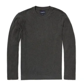 Darcy - Charcoal Textured Long Sleeve Tee