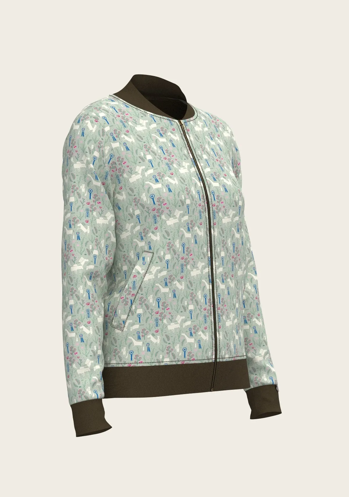 Espoir Equestrian Grapeleaf Rosettes Reversible Jacket