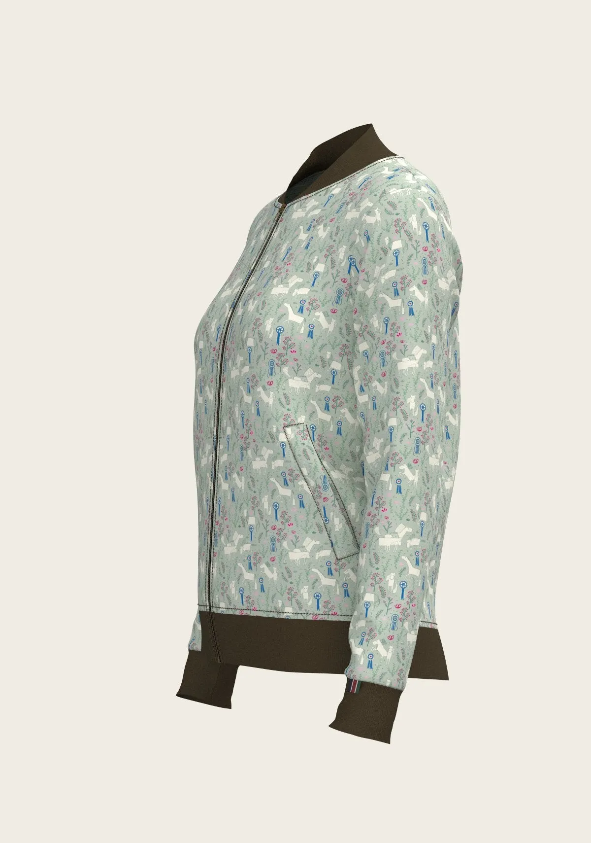 Espoir Equestrian Grapeleaf Rosettes Reversible Jacket