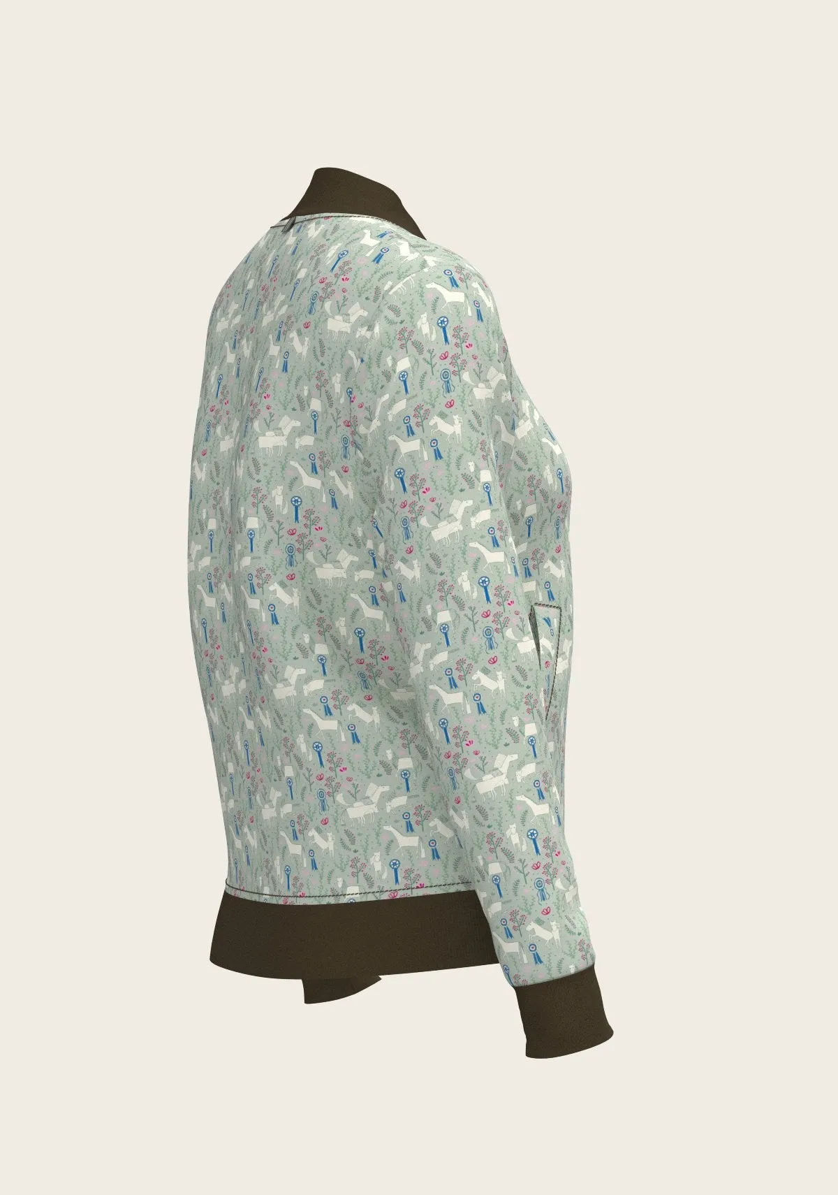 Espoir Equestrian Grapeleaf Rosettes Reversible Jacket