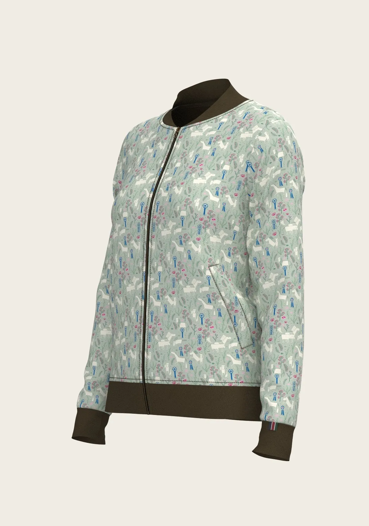 Espoir Equestrian Grapeleaf Rosettes Reversible Jacket