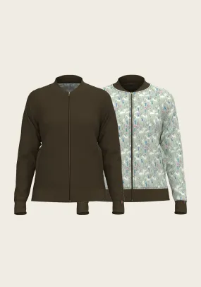 Espoir Equestrian Grapeleaf Rosettes Reversible Jacket