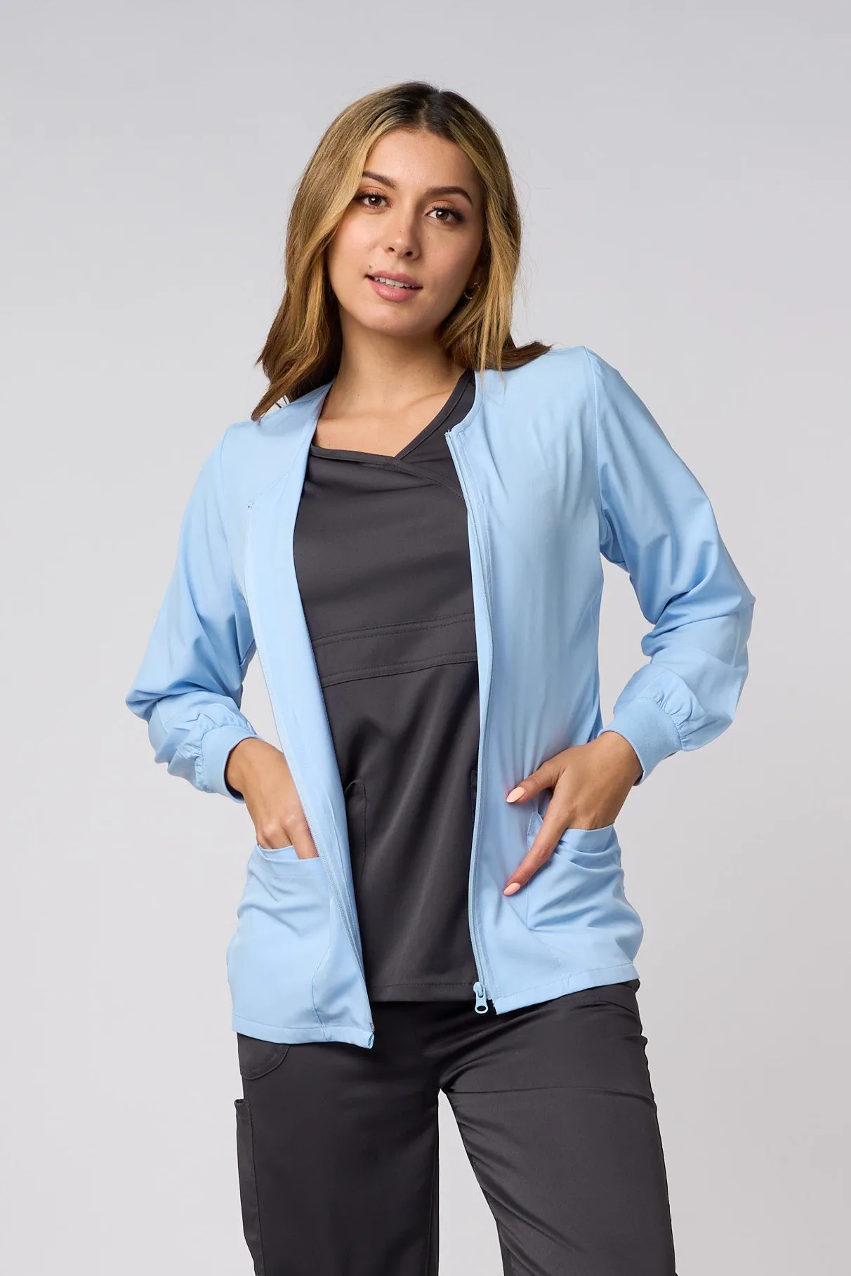 Fashion Jacket-LIGHT BLUE