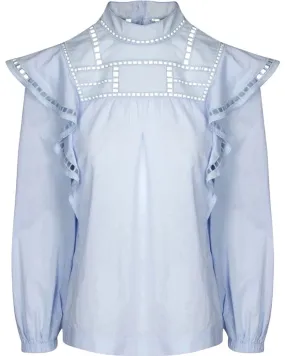 Ice Blue Leanne Blouse