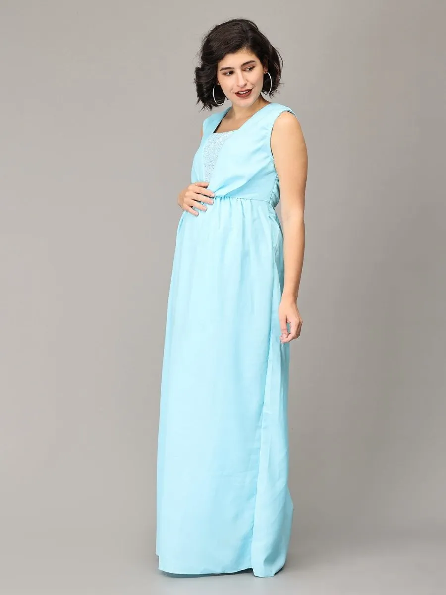 Ice Lilly Sequins Maternity Dress