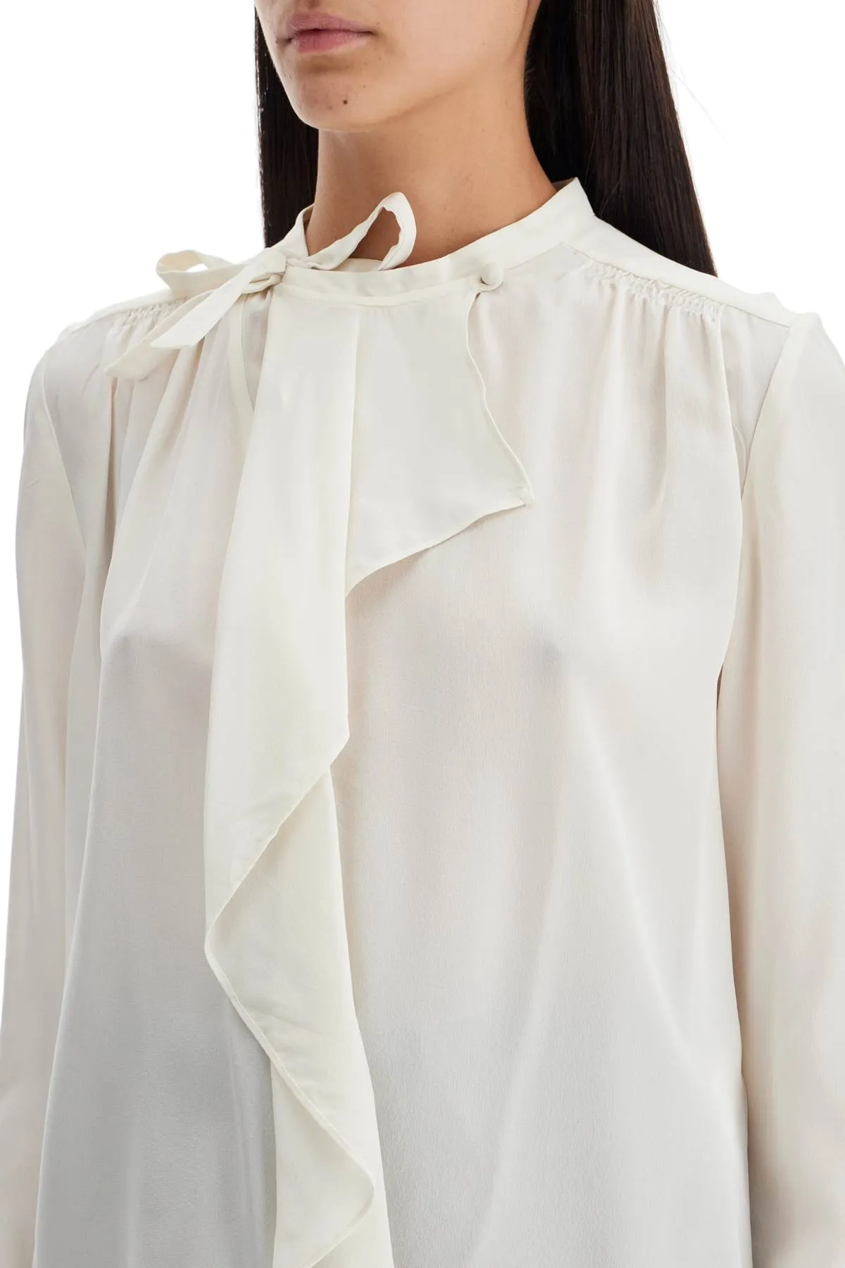 Isabel Marant Silk Blouse With Ruffle Ut