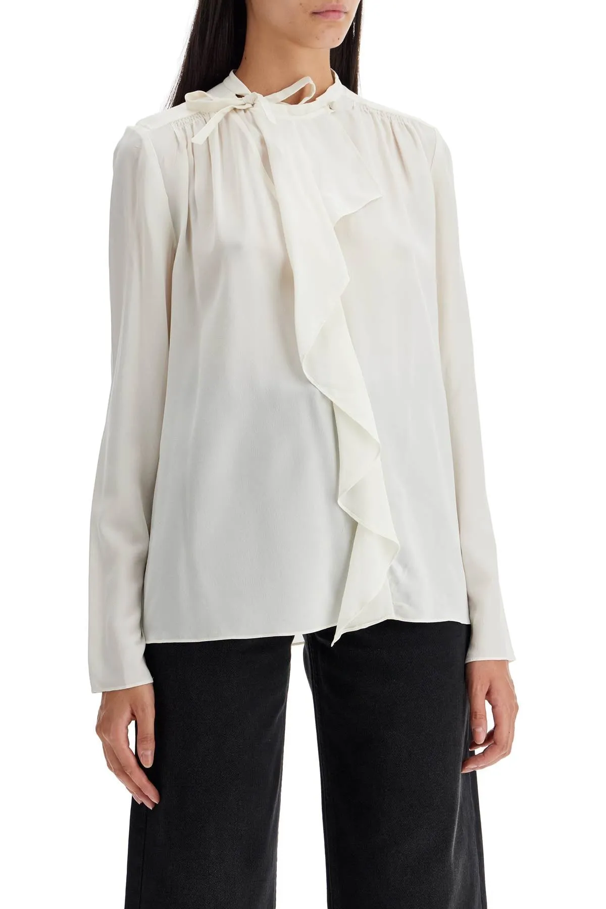 Isabel Marant Silk Blouse With Ruffle Ut