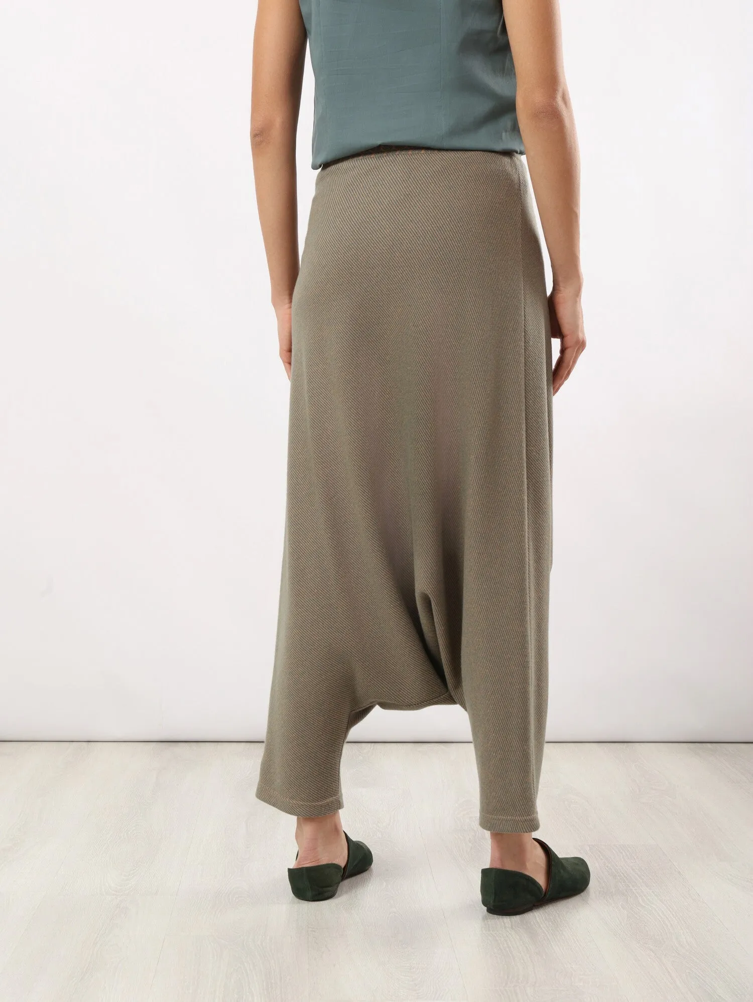 Jacquard harem pants