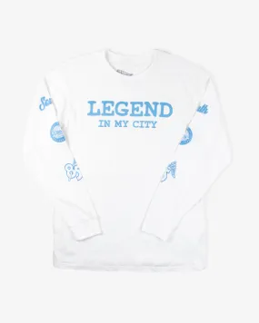 Legend In My City Long Sleeve - White/Blue