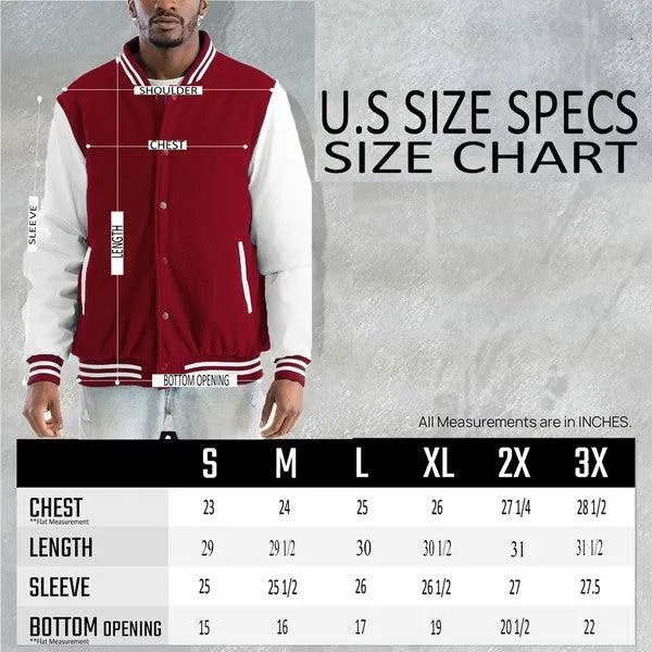 Men's Letterman Jackets 8 Color Options