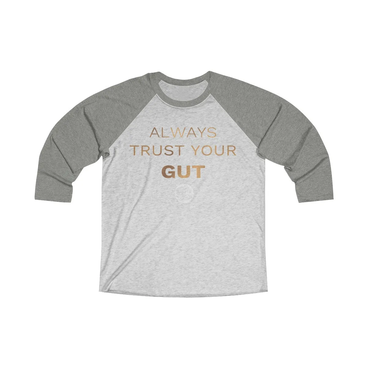 Motivational Unisex T-Shirt, Tri-Blend 3/4 Raglan Tee With Quote -Made in USA (US Size: S-2XL)