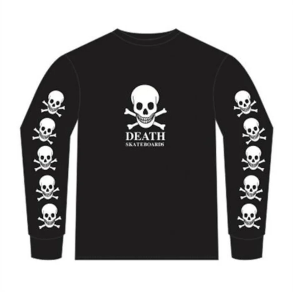 Multi-Skull Longsleeve Tee (Black)