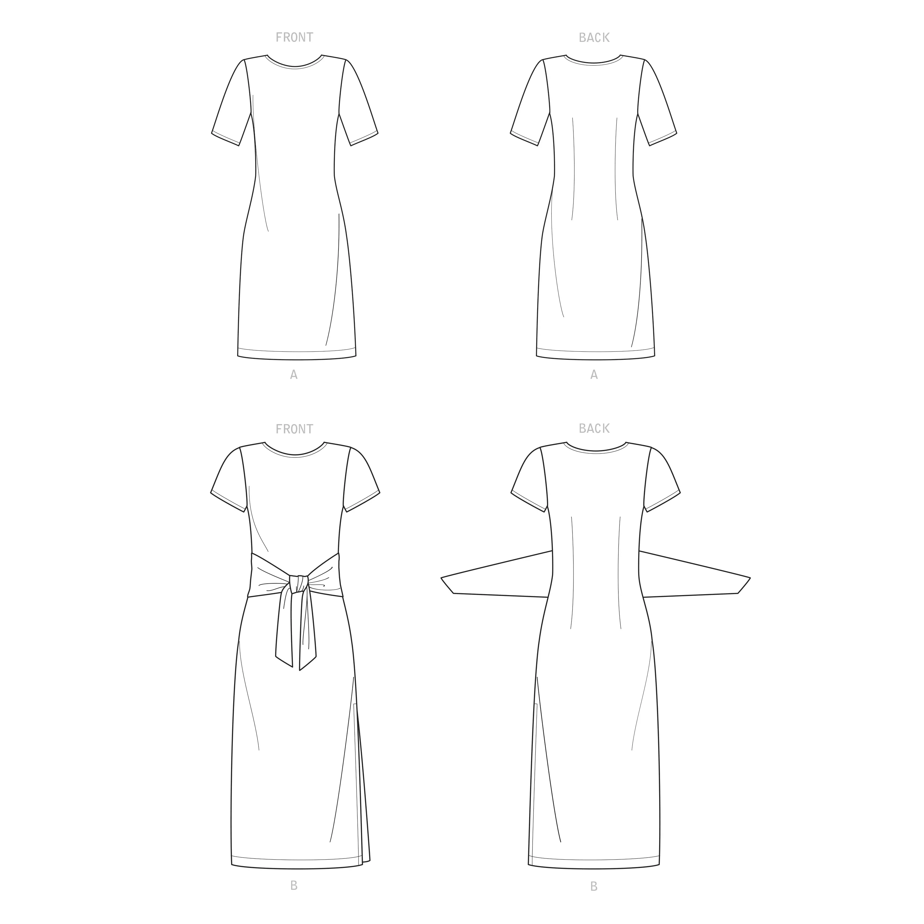 New Look Sewing Pattern 6650  Knit Dress