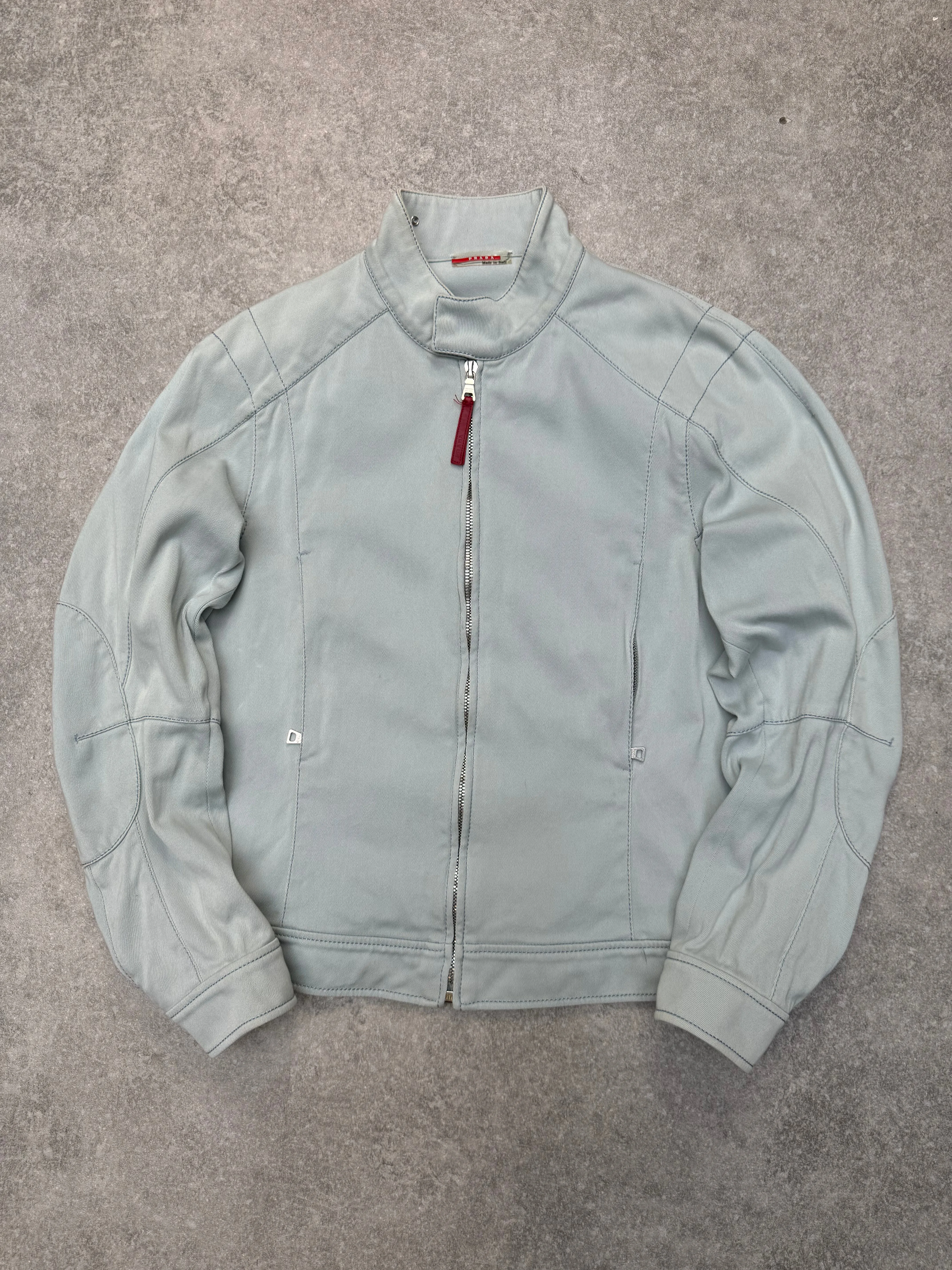 Prada Nylon Lined Full-Zip Technical Jacket