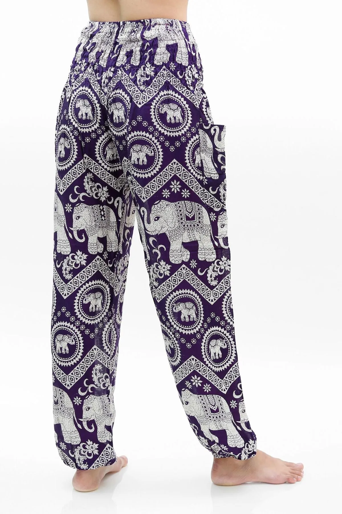 Purple Paisley Elephant Pants