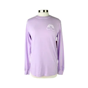 Rainbow Unisex Long Sleeve Tee in Surfy Lilac