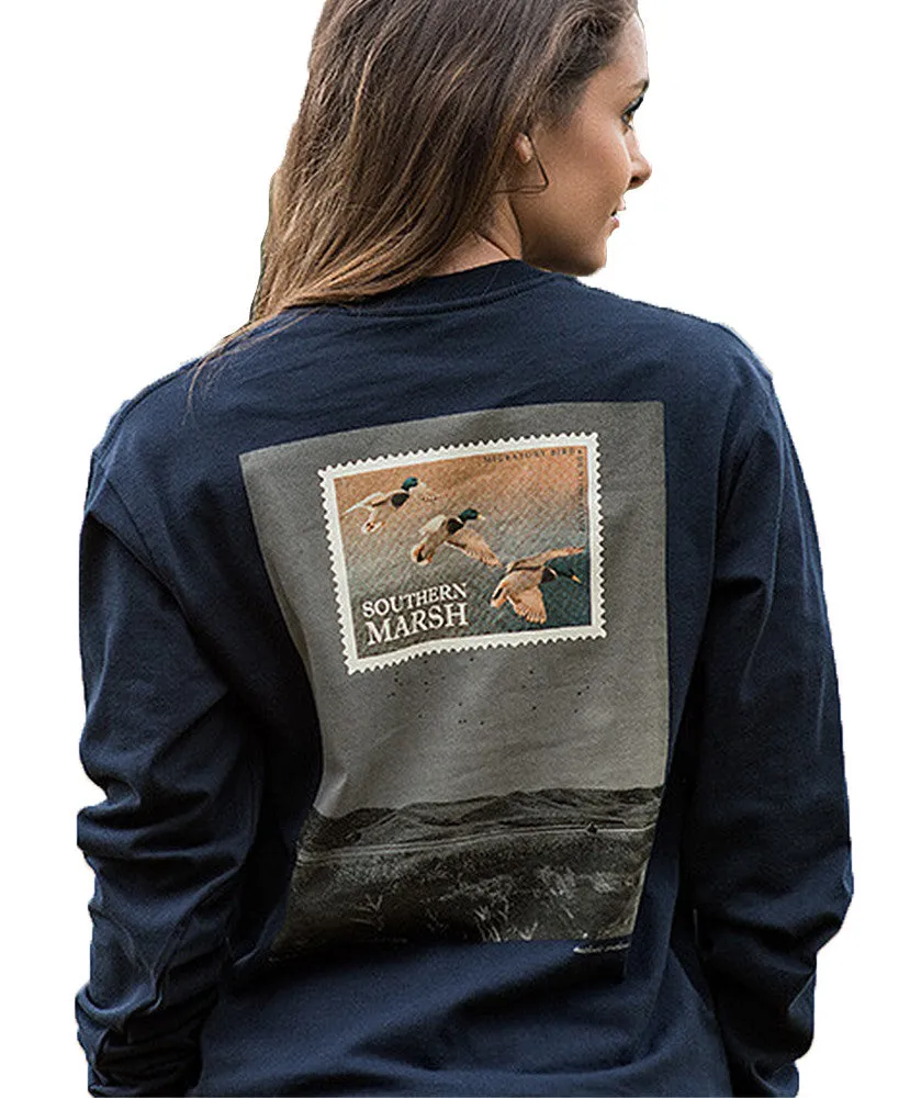 Southern Marsh - Duck Stamp Long Sleeve Tee