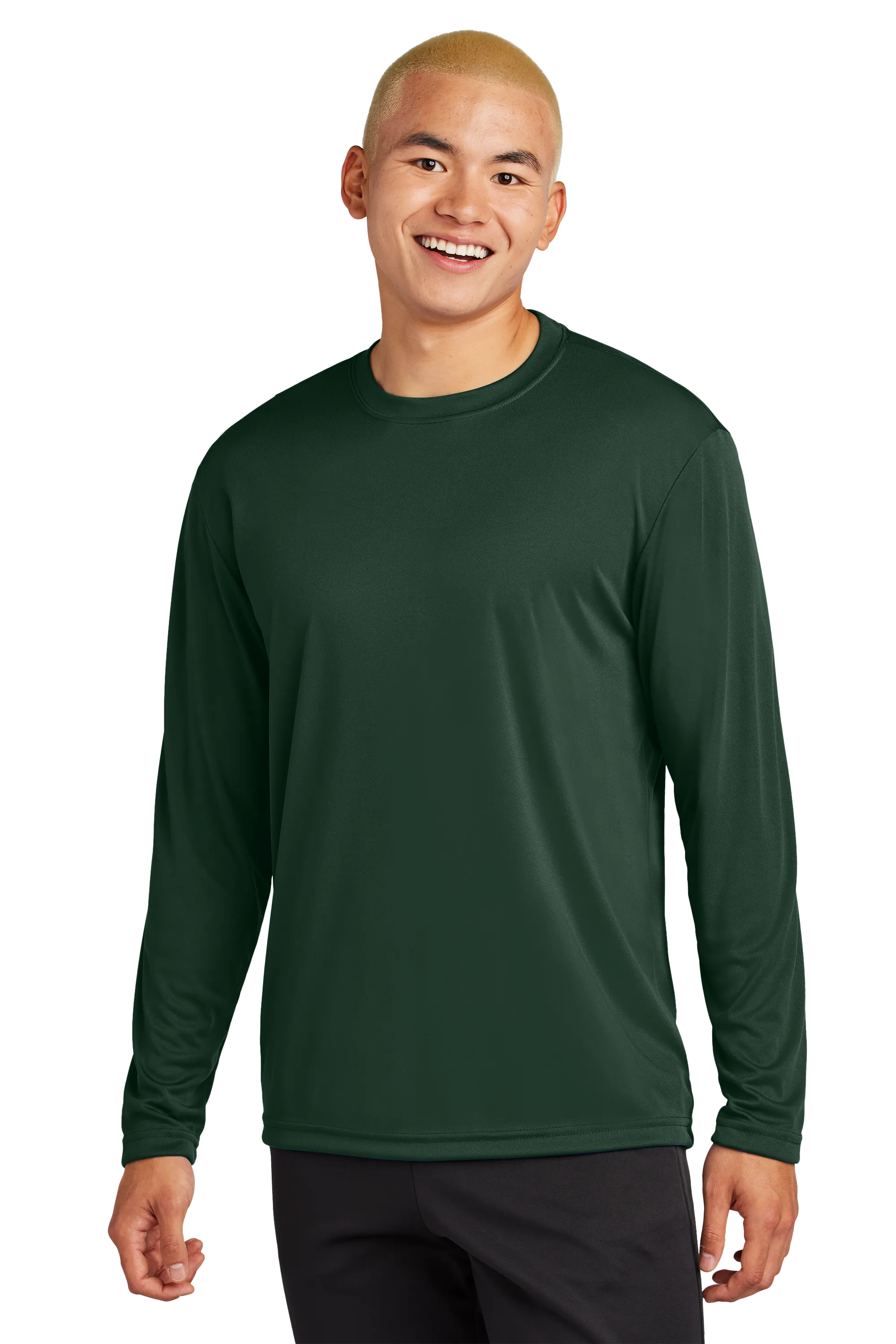 Sport-Tek® Long Sleeve PosiCharge® Competitor™ Tee - Forest Green