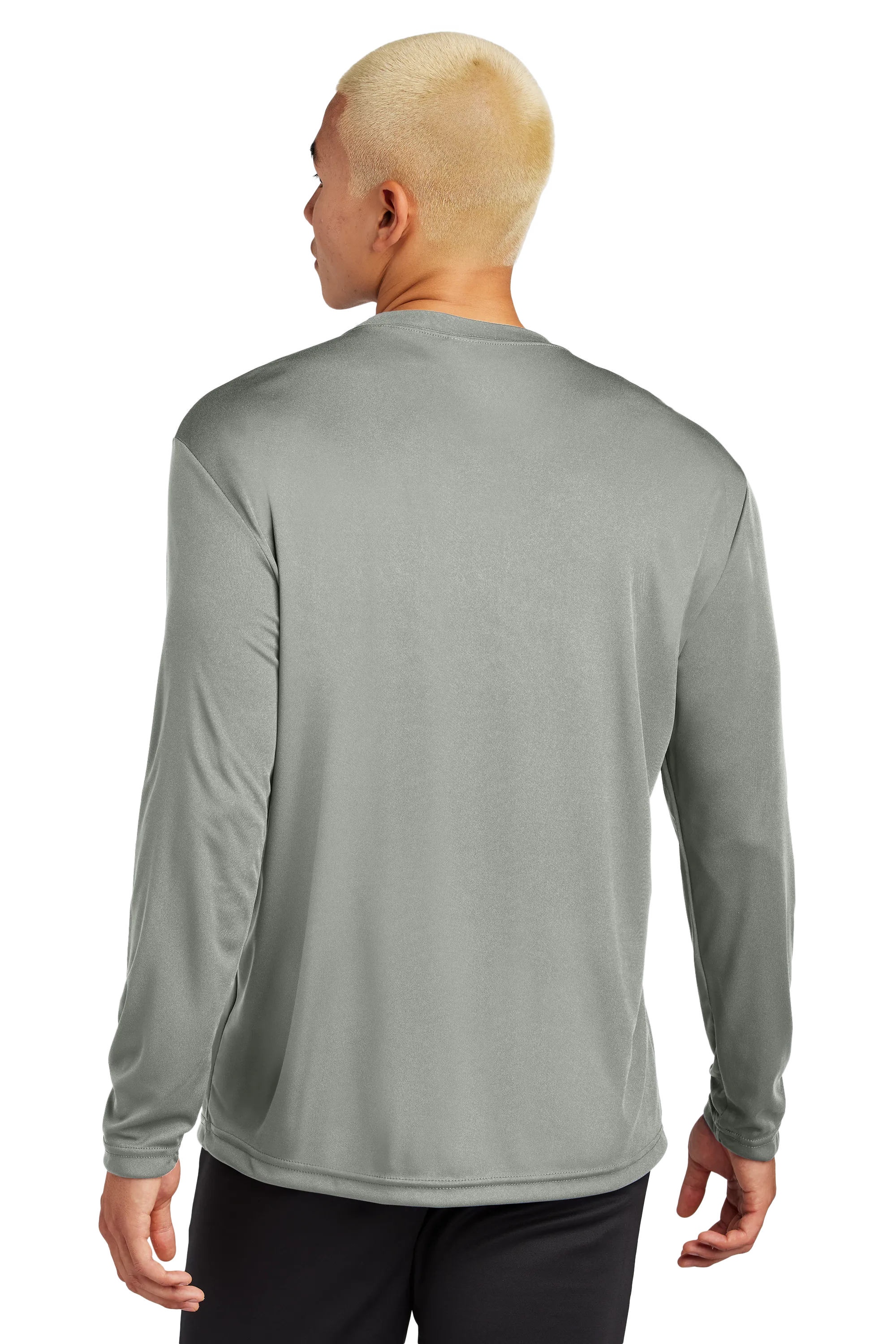 Sport-Tek® Long Sleeve PosiCharge® Competitor™ Tee - Grey Concrete