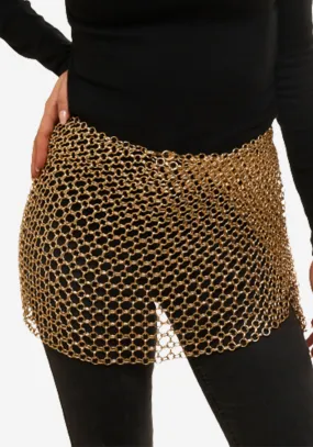 THE MINI SKIRT GOLD