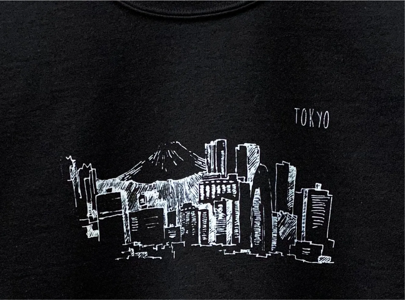 Tokyo Graphic Cropped Unisex Crewneck Sweatshirt - Color Options Available